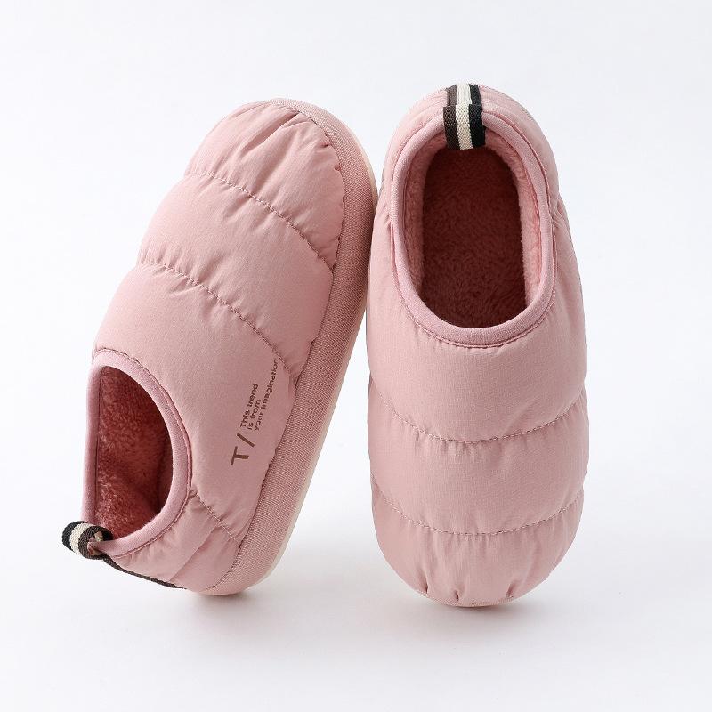 High-end Slippers Cotton Slippers Women's Thick-soled Outer Wear Couple Autumn and Winter Household Indoor Winter Fluffy Slippers Men