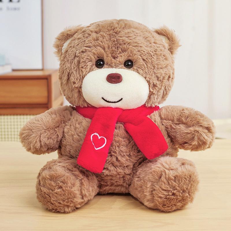 Cute Teddy Bears Stuffed Plush Toys Bear Animal Plushies Dolls Soft Bear Valentine's Day Gifts Kids Birthday Home Decor Party