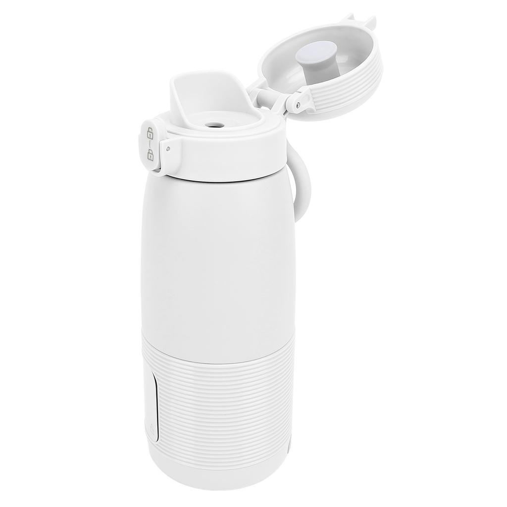 Portable Milk Warmer Baby Travel Cordless Fast Warming USB Rechargeable for Car Outdoor White
