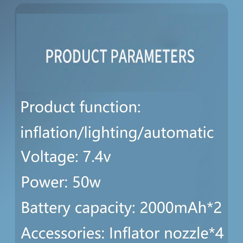 Tire Inflator Portable Compressor, Bike, LCD Screen And Digital Tire Pressure Gauge, Compressor For , Motorcycle, Compact Car, Ball