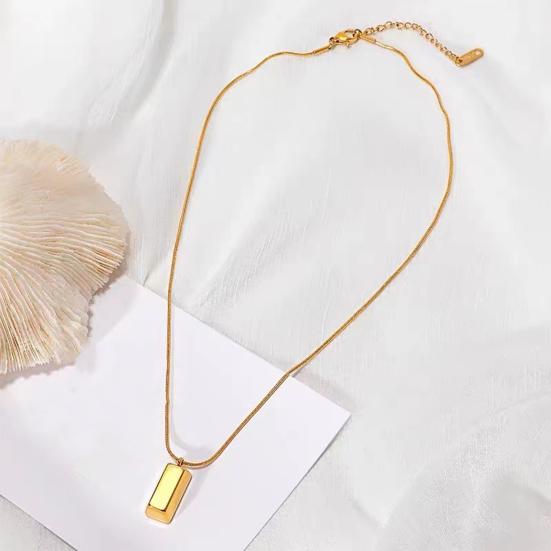 Ожерелье с подвеской в виде бара для мужчин, геометрическая палочка, ожерелье с подвеской в виде бара, простое ювелирное украшение в подарок для парня или мужа