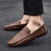 Лоферы Новые мужские удобные туфли для вождения джентльменские туфли на плоской подошве Деловая обувь Модные и удобные нескользящие туфли для офиса и отдыха