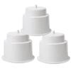 Powerful 6Pcs Recessed Drop In Plastic Cup Drink Can Holder With Drain For Boat Car Marine Rv Replacement (White)