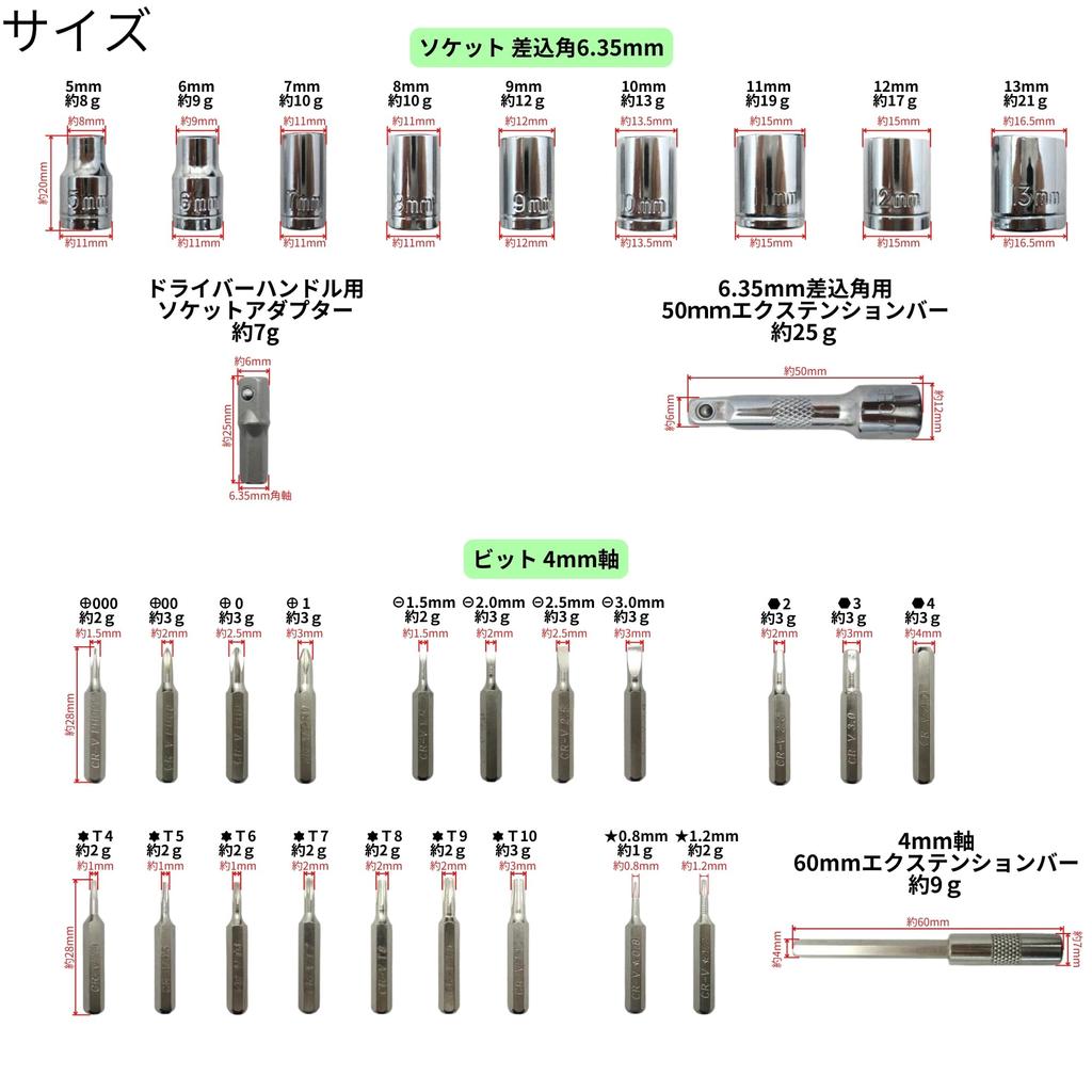 Takagi TAKAGI Ratchet Handle Driver Set 78pcs Comprehensive Set from Precision Work To Screwdrivers Compatible with a Wide Range of Uses and Sizes