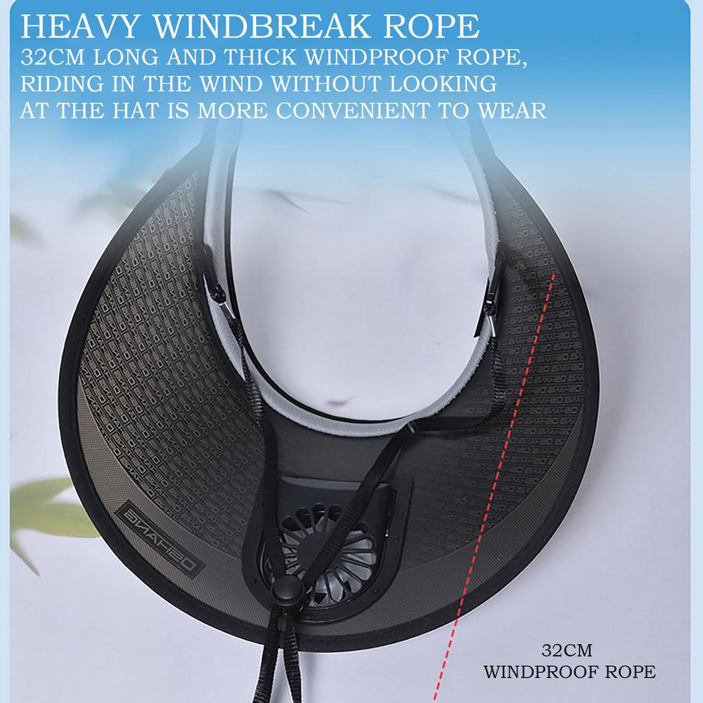 Кепка вентилятора для зарядки через USB, летняя кепка, охлаждаемая кепка для гольфа, солнцезащитная кепка, дышащая пустая кепка вентилятора с регулируемыми ремнями