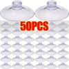 2/50Pcs Plasitc Suction Cups Mushroom Head Clear Suckers Car Window Glass Decor Hanging Hooks Bathroom Organizers Suction Pads