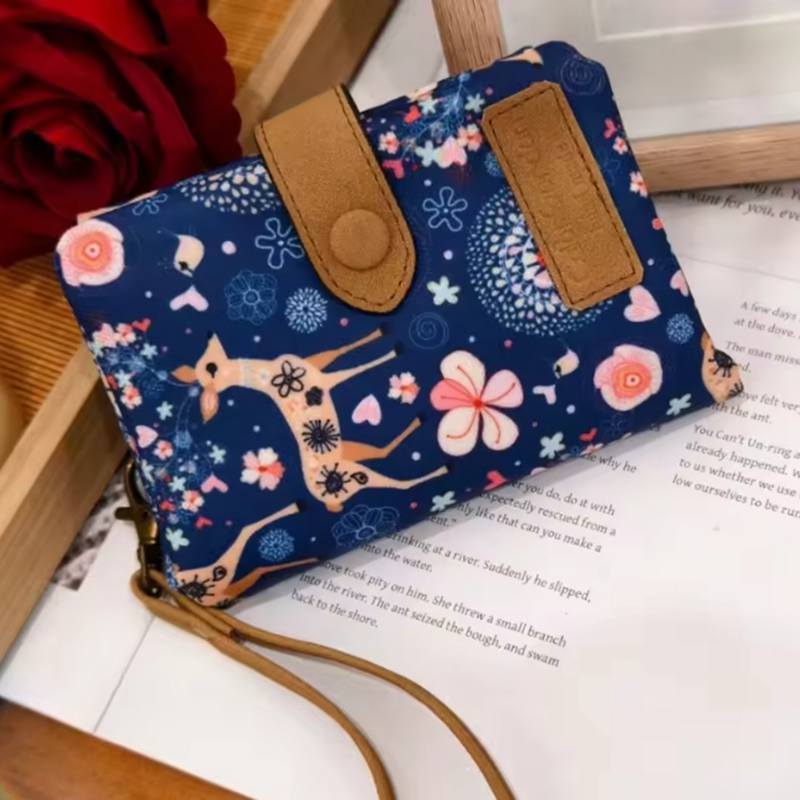 Женский милый короткий кошелек с застежкой-молнией из ПУ кожи - вместительная монетница, сумка для денег, матовая печать, держатель для ID-карты, милый клатч для девушки