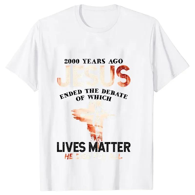 Jesus Print T-shirts Women Men T Shirt Casual Short Sleeve O Neck Tshirt Ladies Tees Harajuku Funny Tops Oversized Black Clothes