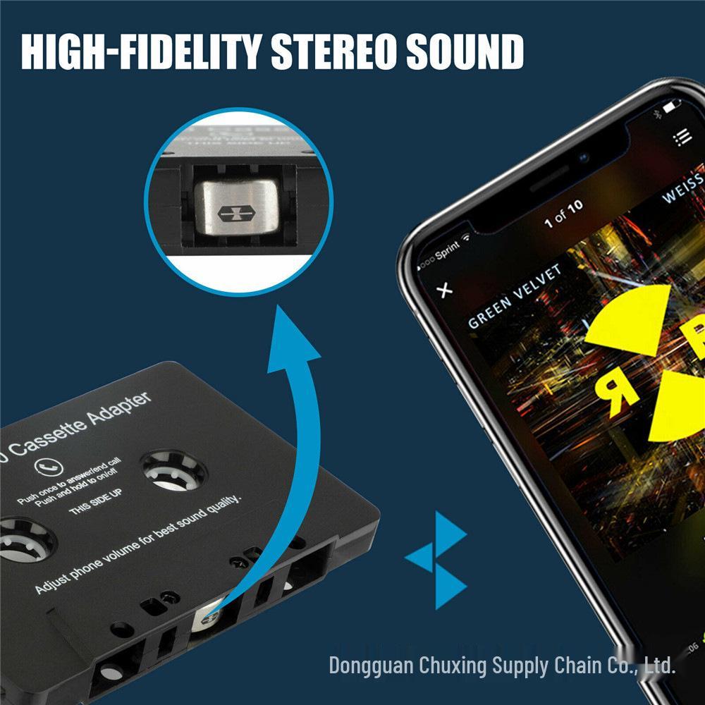 Bluetooth-конвертер для автомобильной кассеты - Четырехканальный MP3-адаптер