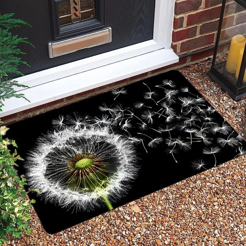 1PC Teddy Dog Pattern Door Mats Kitchen Rugs Non-Slip Pop arts design Bedroom Rugs Bath Mat Carpet for Home Sink Laundry Decor