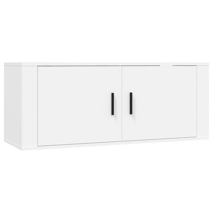 Meuble TV - Maison Exclusive - Ensemble 6 pcs - Blanc - Bois d'ingénierie