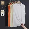 Мужской жилет без рукавов из плотного хлопка, летний, однотонный, свободный крой, дышащий, для бега и тренировок