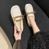 2025 Autumn and Winter New Leather Fur Integrated Beanie Shoes Women's Cotton Shoes Velvet Versatile Fluff Shoes Flat Student Shoes