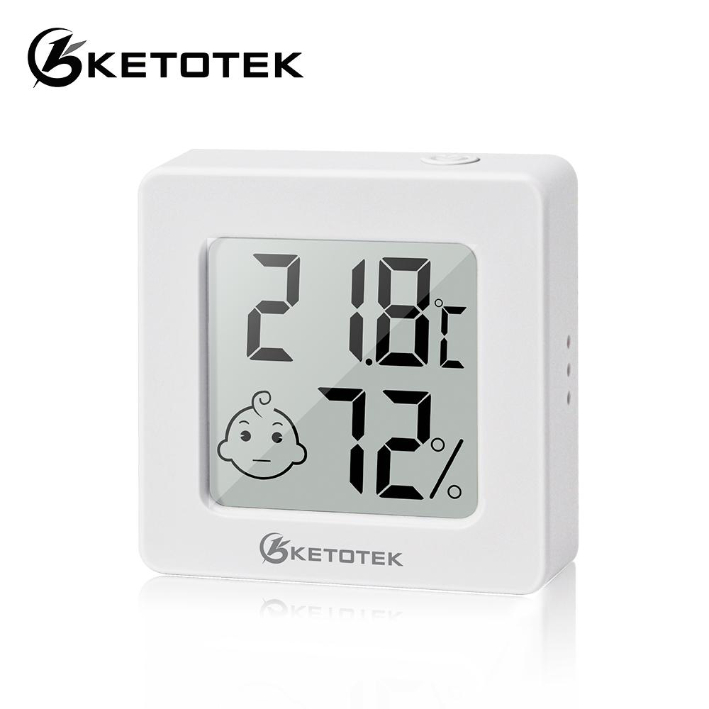 Ketotek Mini Digital Hygrometer Thermometer Indoor Hygrometer Gauge Sensor Humidity Meter Room LCD Thermometer Temperature