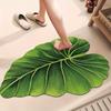1pc Tropical Leaf Pattern Non-Slip Bath Mat Lightweight & Durable, 0.35cm Thick, Perfect for Bathroom, Kitchen, Living Room, Bedroom Decor