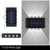 Solar Wall Lamp Outdoor Waterproof Solar Powered Light UP and Down Illuminate Home Garden Yard Decoration Outside Sunlights