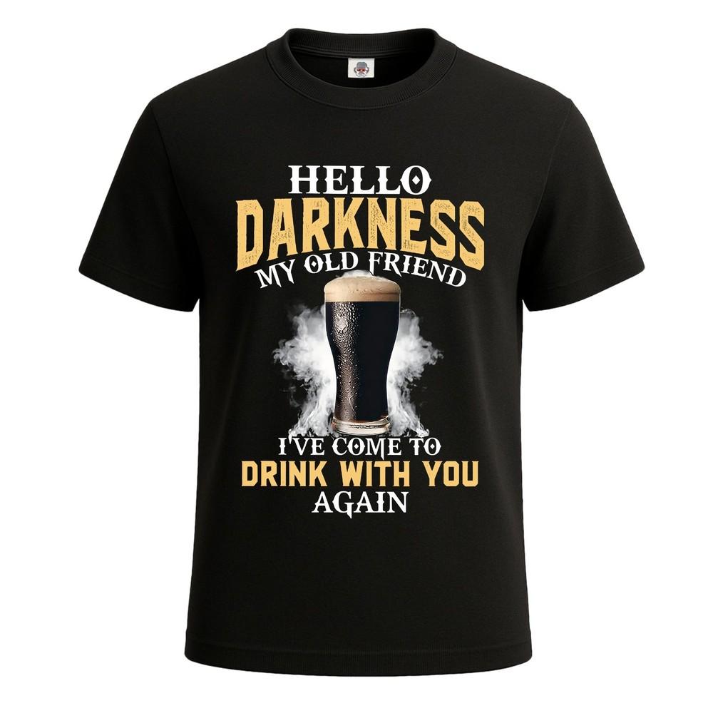 Hello darkness my old friend funny guines mens tshirt novelty gift tee top