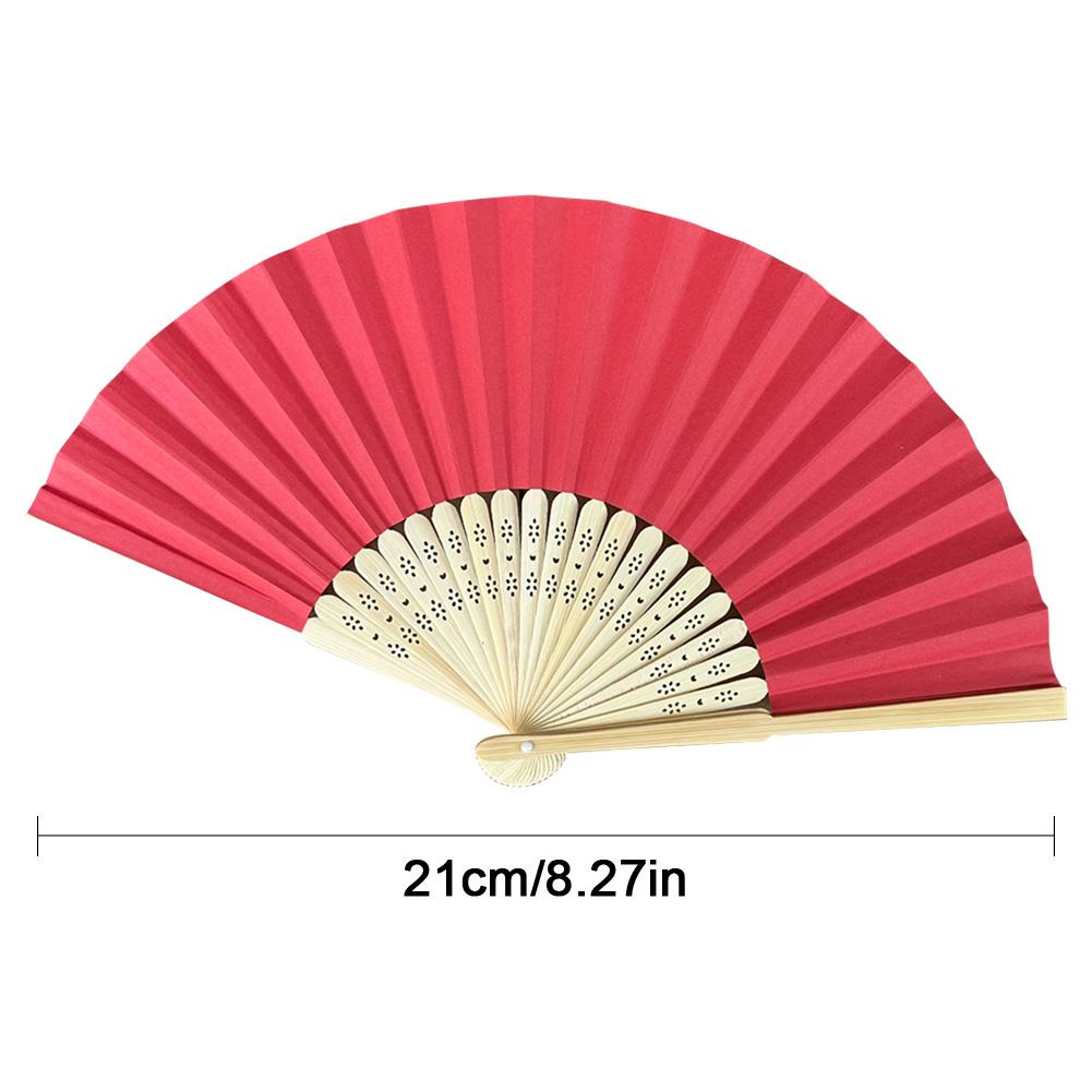Веер бамбуковый бумажный складной веер для DIY свадебного украшения подарок гостю на свадьбу день рождения летнюю вечеринку