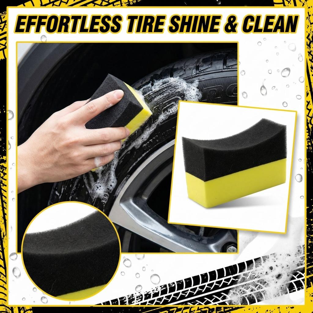 Sponge For Cleaning Edges, Tires, Waxing, And General Beauty Purposes.