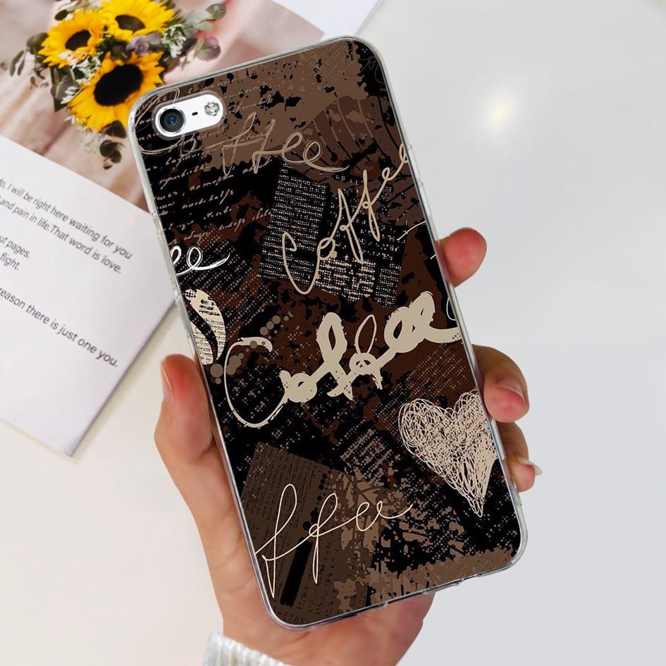 For iPhone 5 5S Case Fashion Astronaut Art Painted Shockproof Soft Cover For iPhone SE 2016 2020 SE2 TPU Funda on iPhone5 Bumper