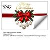Winter Party Window Ornaments Gold Merry Christmas Clings, Decorative PVC Decals for Holiday Durable Home Glass Decor, Waterproof Removable