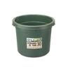 Shinki Gosei Tombo Strong Tab Tub, 30L with Handle, Moss Green, 43cm W X 42.5cm D X 34cm H, Food Sanitation Law Compliant, Made In Japan
