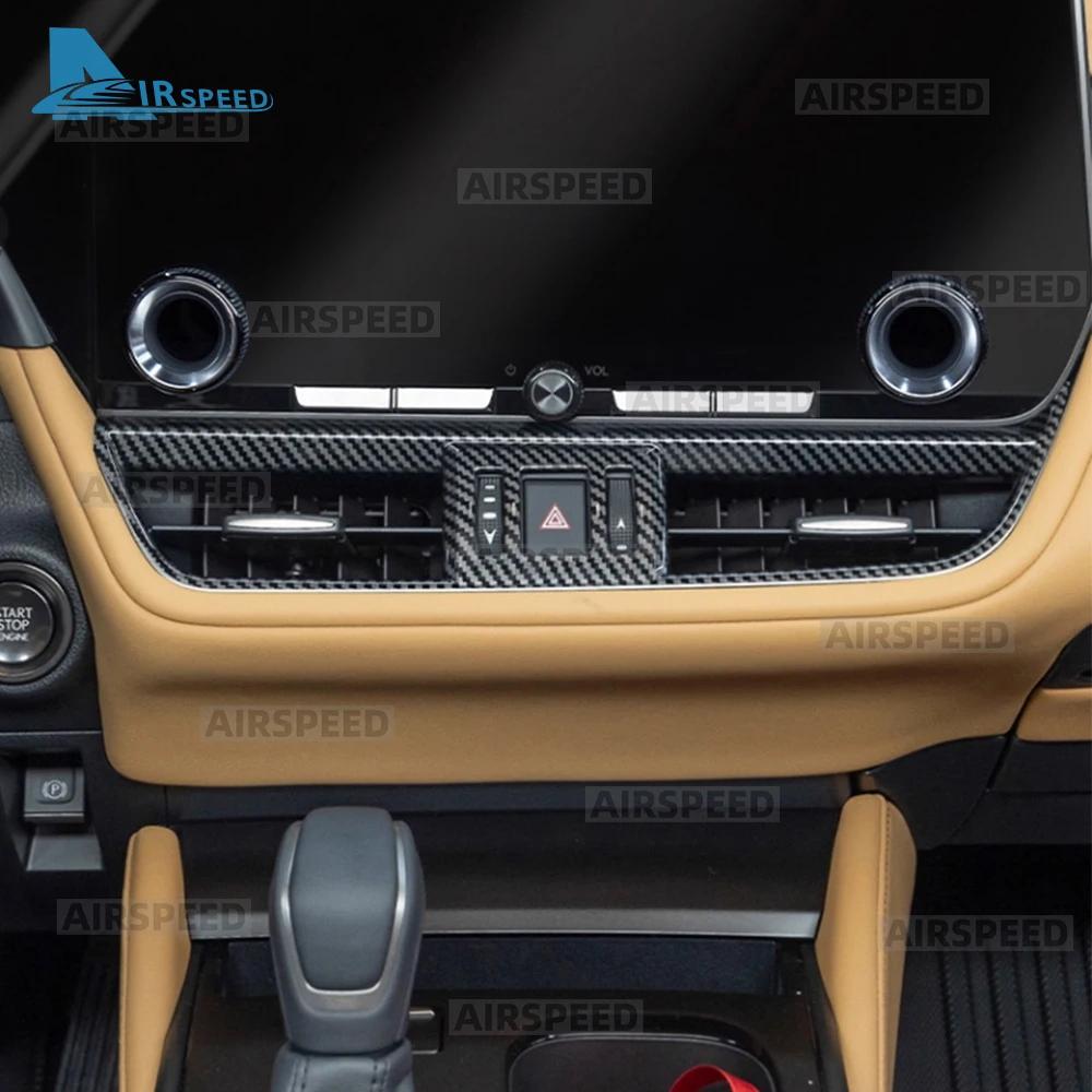 ABS Carbon Fiber Texture Cover LHD Trim For Lexus ES ES200 ES250 ES300h ES350 2025 2026 Central Control Air Outlet Accessories