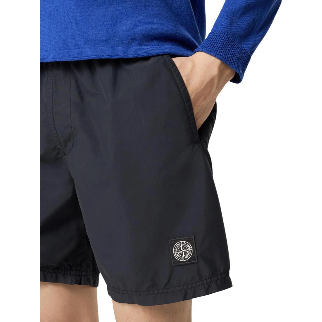 STONE ISLAND Логотип Нашивка Эластичный Пояс Три Четверти Повседневные Шорты Мужские шорты L1S15B100B09S0046-V0029