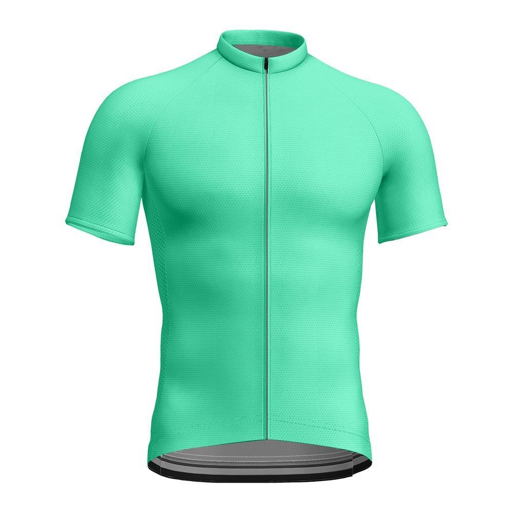 New Summer Solid Color Series Printed Short-sleeved Men's and Women's Sports Tops Mountain Bike Cycling Clothes