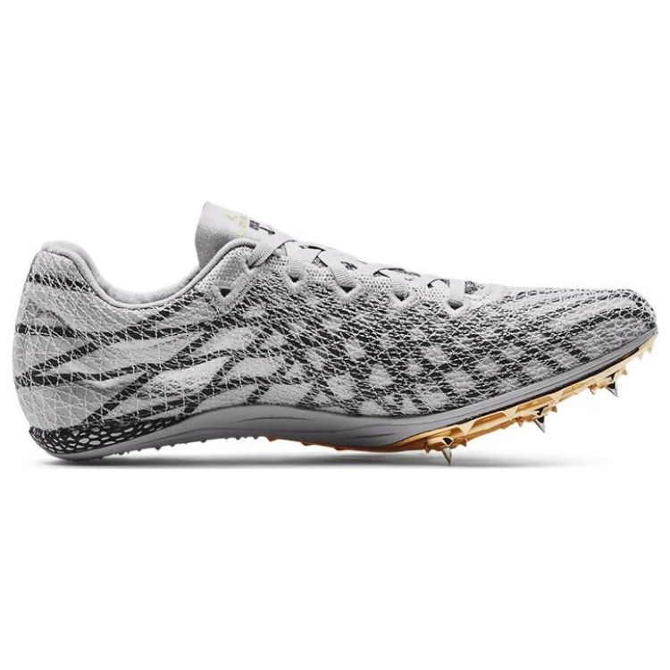 Under Armour Кроссовки унисекс HOVR Miler Miler Pro 3 Halo Grey Metallic Victory Gold Grey 3023397-101