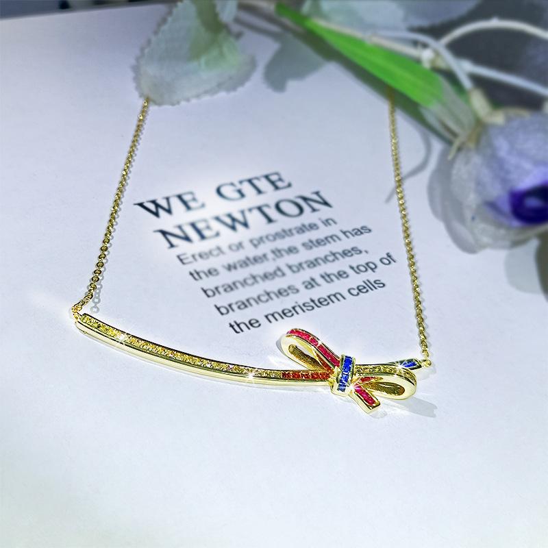 Бирюзовое колье Гальваническое покрытие Креативная мода Женский набор цепочек на ключицу с бабочкой