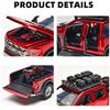 1/24 Ford Raptor F150 Сплав Пикап Модель Машины Литые Металлические Внедорожники Модель Машины Звук и Свет Симуляция Детская Игрушка Подарок