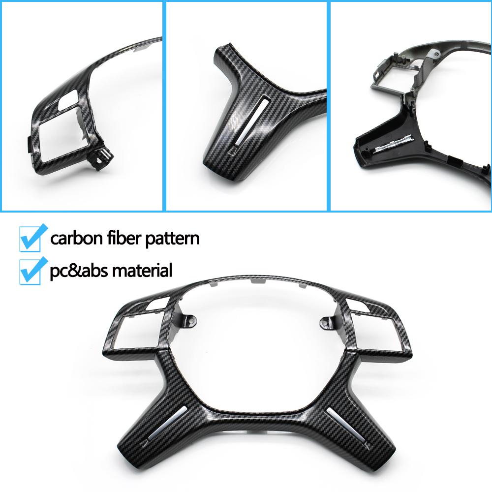 Автомобильный серебристый чехол на руль, замена панели для Mercedes Benz CEM ML GL GLS G Class W204 W212 W166 W463