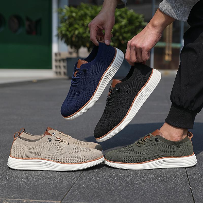 Men'S Vulcanized Shoes Simple And High-Quality Design Breathable Mesh Cool Flat Shoes Outdoor Activities Daily Hiking Men Shoes