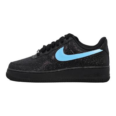 Air Force 1 Baby's Breath Низкие Скейтбордические Кроссовки Женские Черный Алмазный Синий DD8959-001(Команда133-)