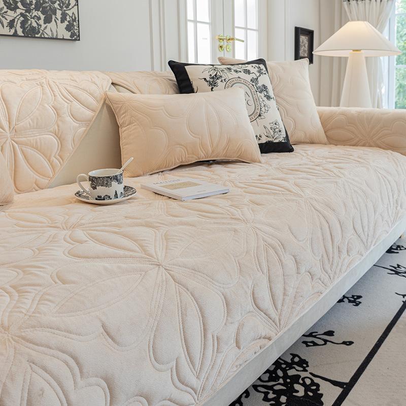 Осенне-зимняя подушка для дивана, высококачественные нескользящие подушки для сиденья, утолщенный флисовый чехол для дивана, ткань