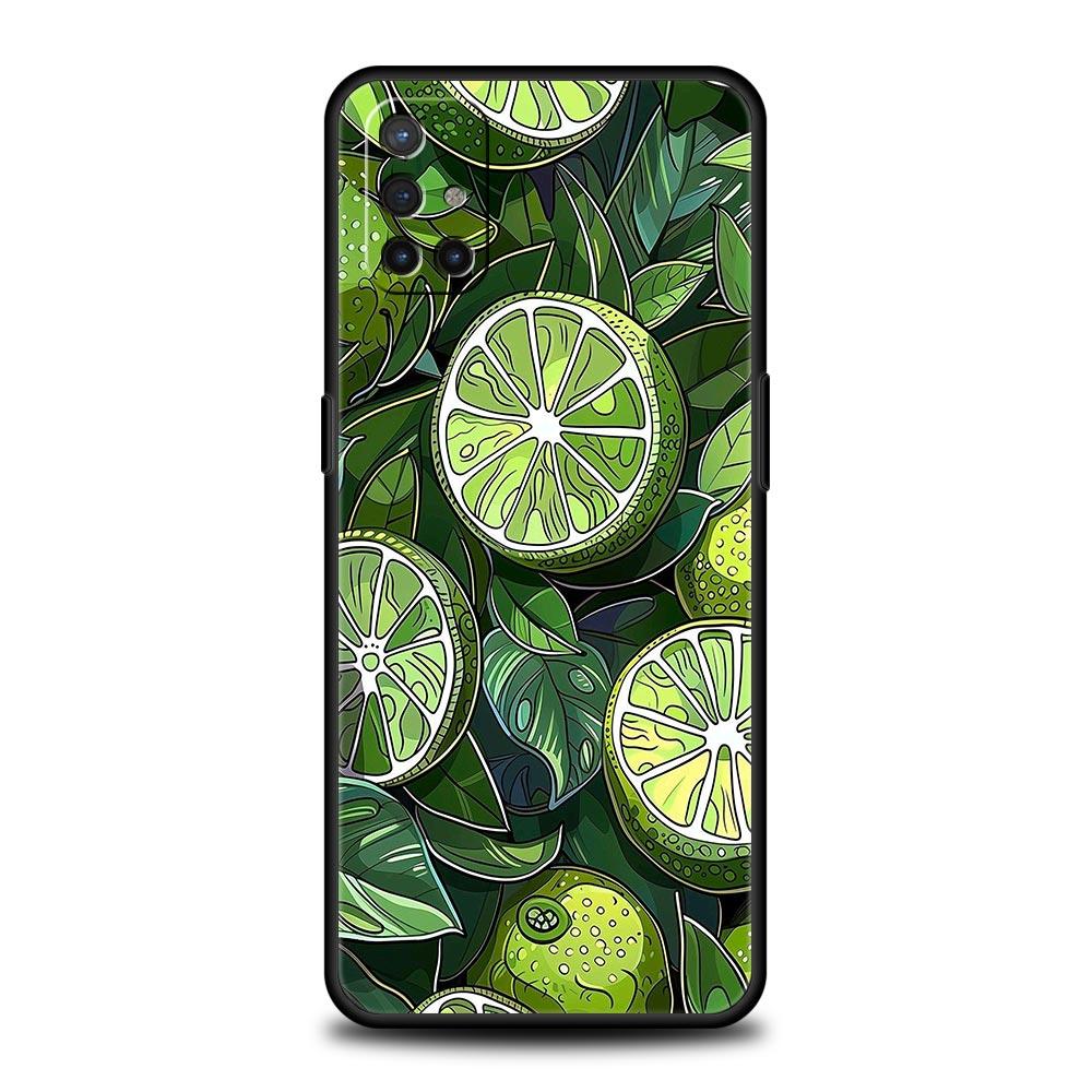 Phone Case For Oneplus 13R 13 12 10T 11 R10 Nord N100 N200 N10 9 9R CE 2 3 Z Pro Lite 5G Soft TPU Summer Fresh Fruit Lemon Print