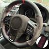 Индивидуальная крышка рулевого колеса автомобиля из замшевой кожи STI Levorg STI 2014-2021 Автоаксессуары DIY Обмотка руля для Subaru WRX