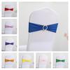 New 50-10PCS Elastic Chair Knot Wedding Decoration Buckle Sashes Back Cover Mariage Hotel Home Seat Elegant Modern Ribbon Decors