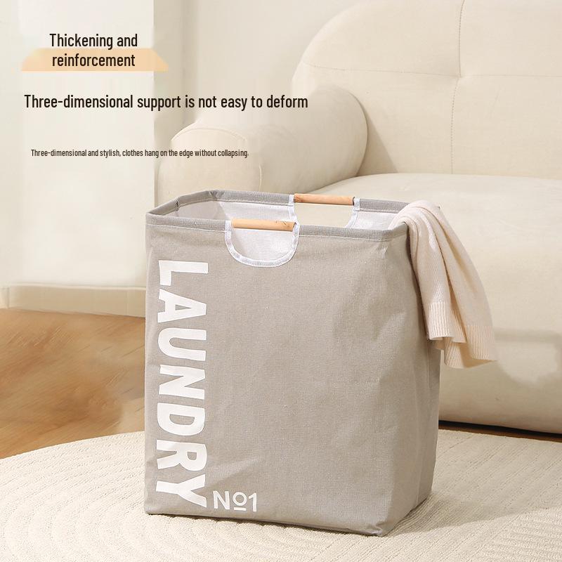 Large Foldable Waterproof Laundry Hamper - Portable Fabric Storage Basket for Bathroom
