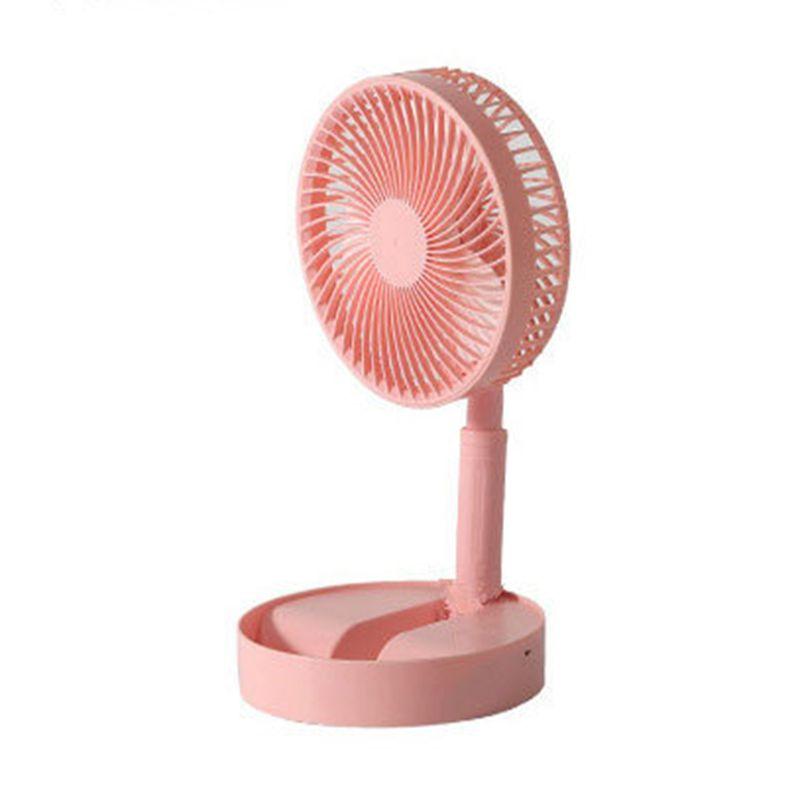 Retractable Electric Fan USB Charging Foldable Fan Portable Mini Four Speed Electric Fan Dormitory Outdoor Activity