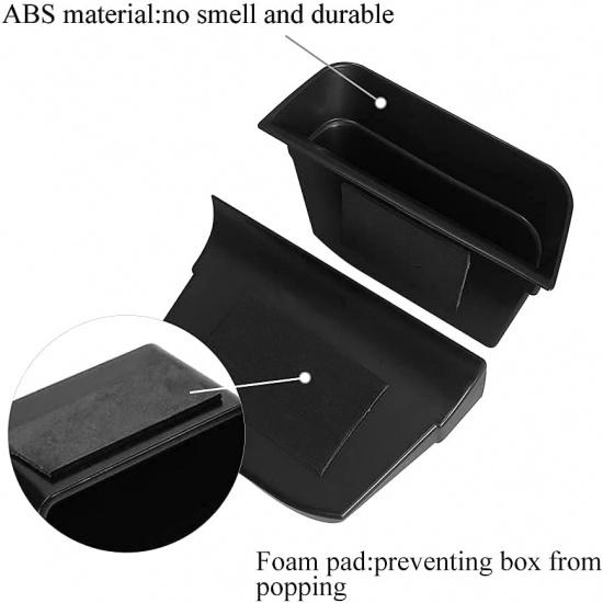 Vesul 4PCS Door Grab Tray Door Organizer Compatible With Ford Explorer 2024 2025 Armrest Phone Container Handle Ert ABS Tray Storage Box Glove