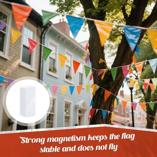 1 пара магнитных утяжелителей для флага с силиконовым покрытием, утяжелители для штор, сверхпрочные, для улицы, сада, драпировки, утяжелитель для нижней части американского флага, не запутывающийся
