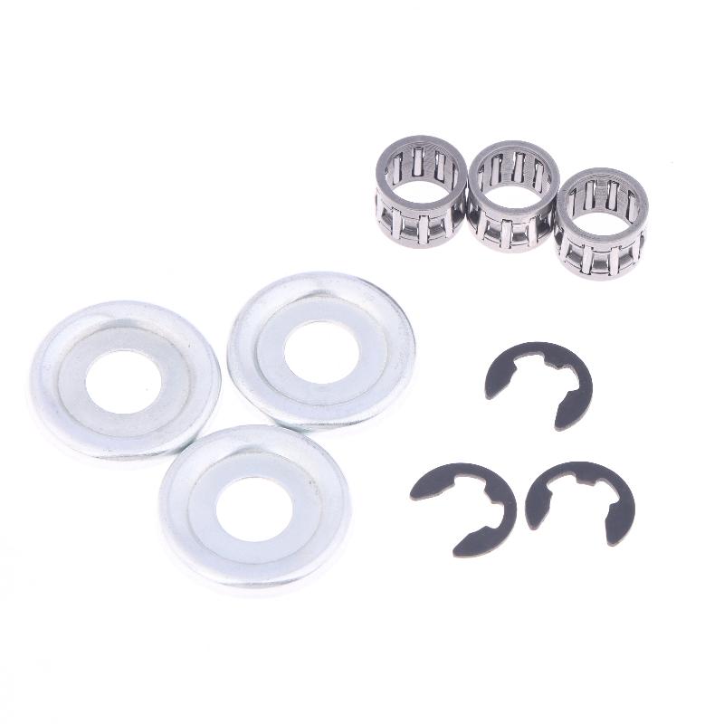 1/3Комплект Игольчатый подшипник Замена Сцепление Шайба Стопорное кольцо Для Stihl Ms180 Ms250 Ms170 Ms230 Игольчатый роликовый подшипник Шайба