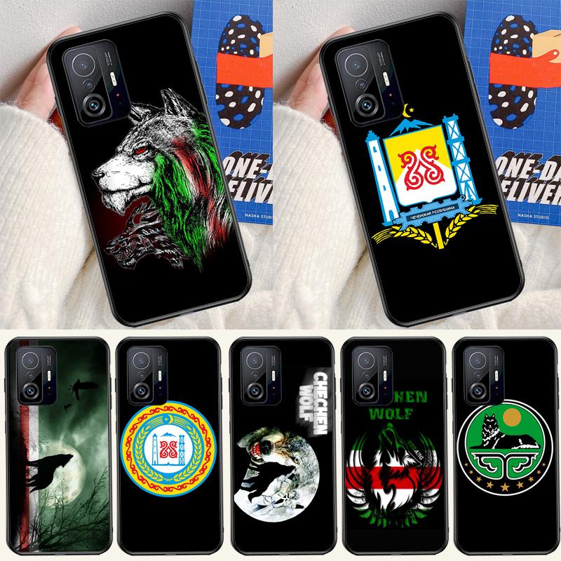 Chechen Wolf National Flag Case For Xiaomi 13 14 15 Ultra 11T 12T 13T 14T Pro POCO X7 Pro X3 X5 X6 M6 F5 F6 Pro Cover