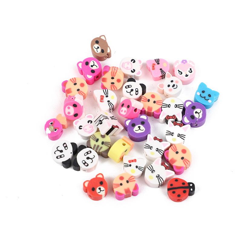 Diy Polymer Clay Soft Ceramic Beads, Round Soft Ceramic Beads Handmade Jewelry Accessories