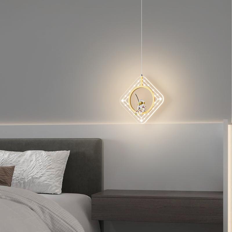 Светодиодный подвесной светильник для детской комнаты, прикроватный светильник, корпус, креативная мультяшная люстра для спальни, домашний декор, осветительные приборы