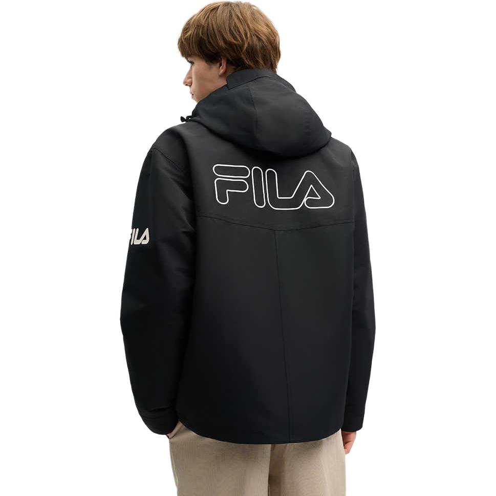 Fila Модная теплая куртка-двойка с капюшоном Мужские куртки Черный F11M519704FBK