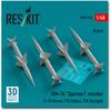 Reskit Missile 3D Printer Resin Kit 1/48 AIM-7A "Sparrow I" (4 Pieces) RSK48-0454 (Airplane)