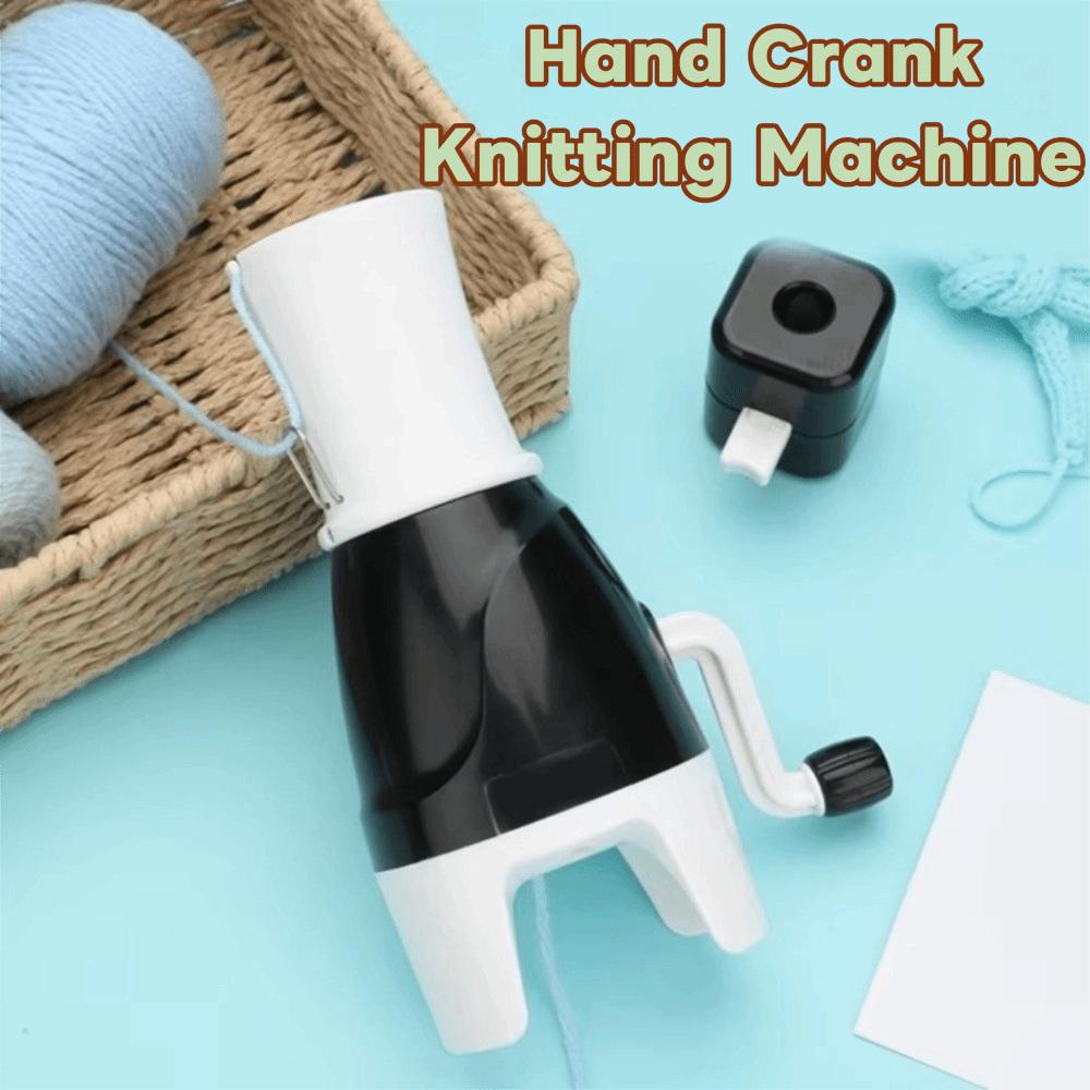 Manual Hand Operated Hand Crank Knitting Machine Portable DIY Knitting Spool Knitter Yarn Rope Knit Loom Knitted Bracelet